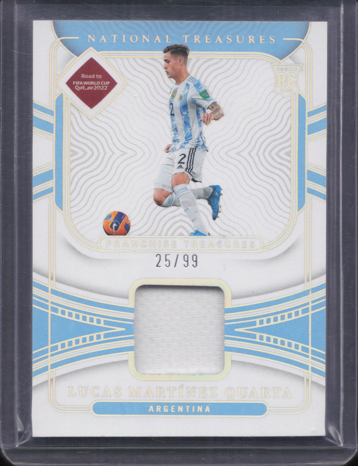 Lucas Martinez Quarta Rookie Patch Numbered /99 Panini National Treasures