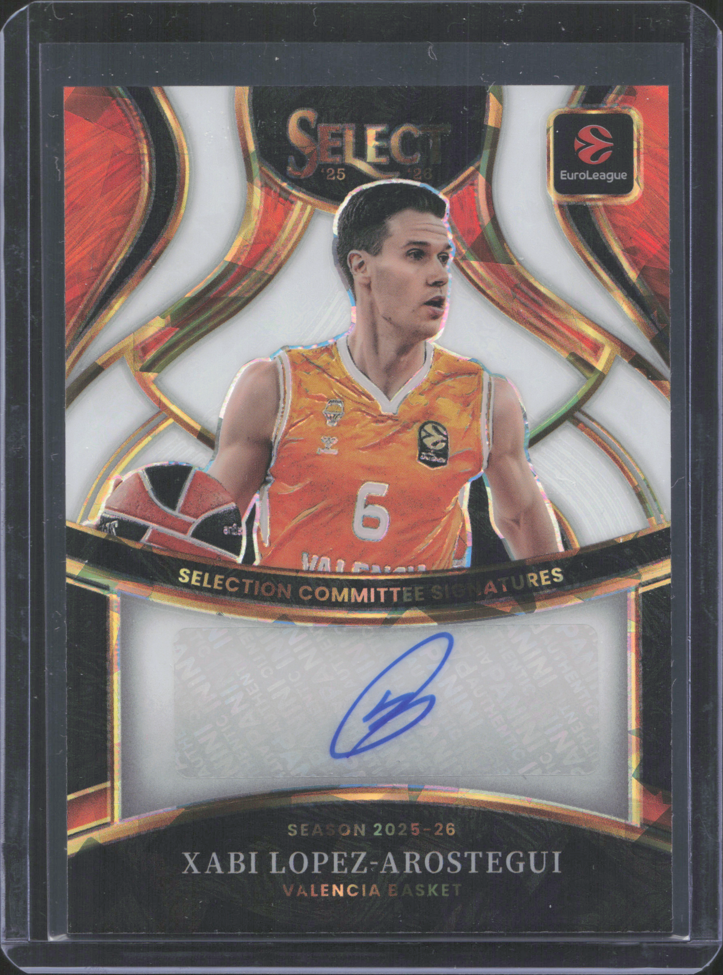 Xabi Lopez-Arostegui Autograph Numbered /49 Panini Select EuroLeague