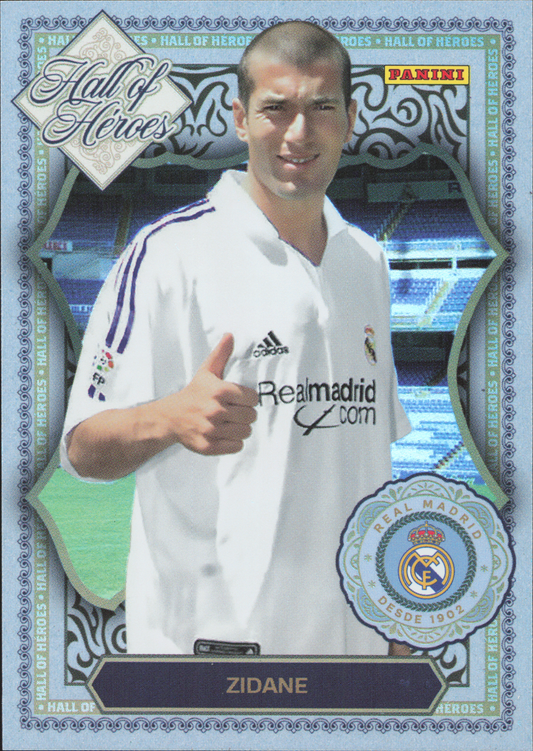 Zinedine Zidane Hall of Heroes Panini Club Real Madrid
