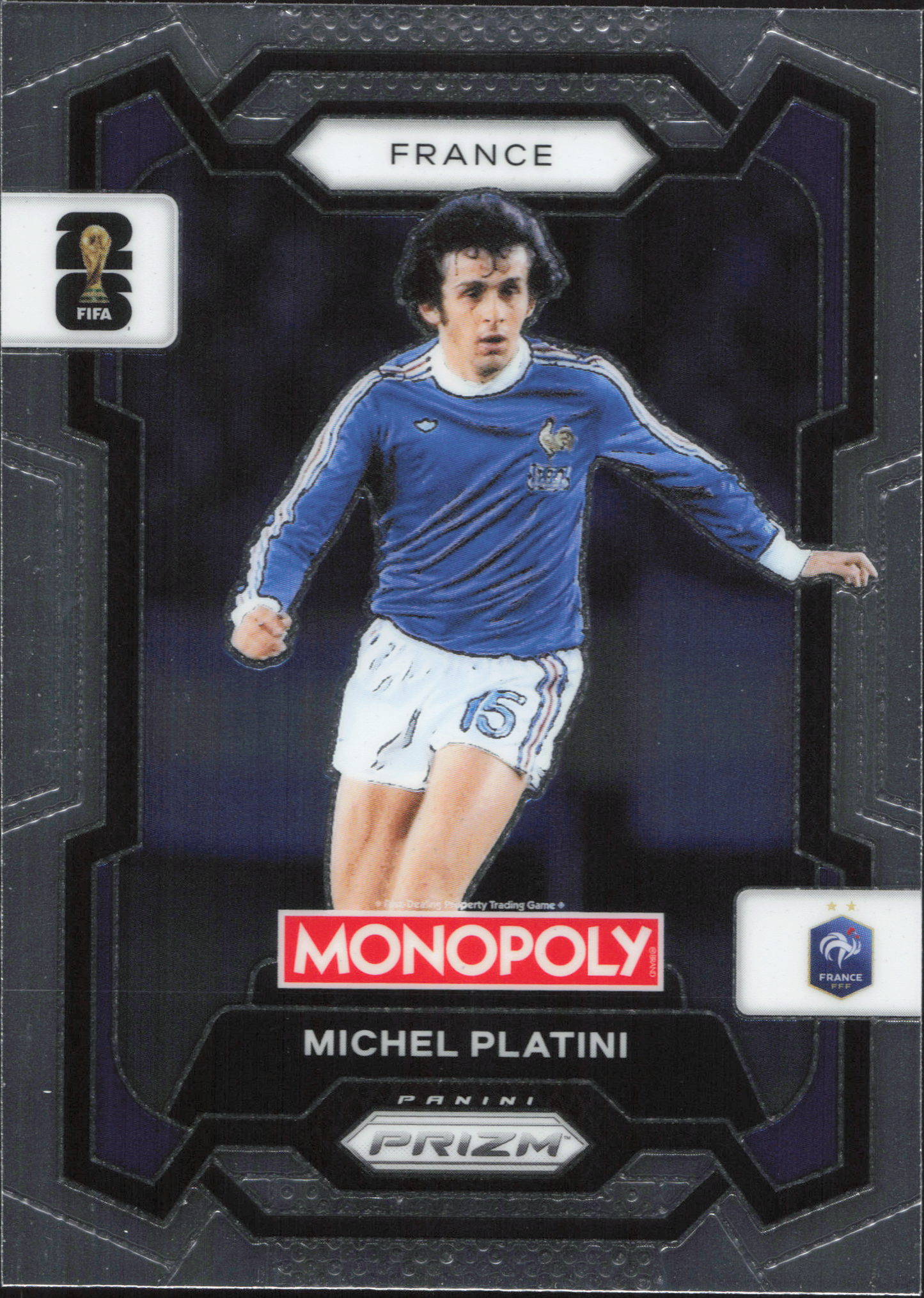 Michel Platini Base Panini Prizm Monopoly World Cup