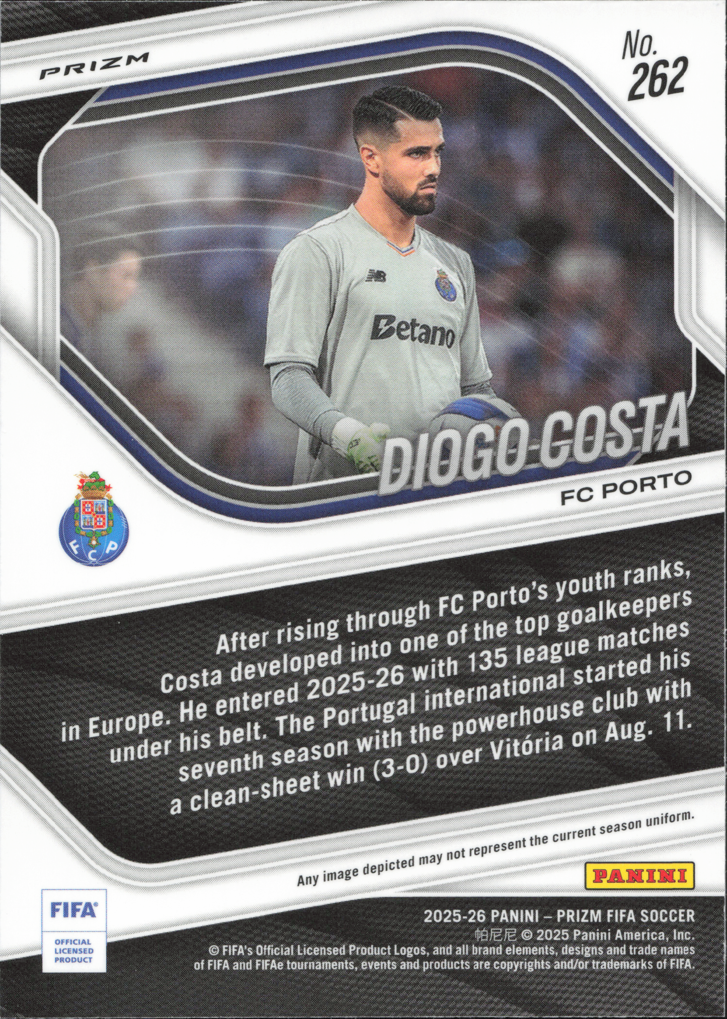 Diogo Costa Pink Mosaic Panini Prizm FIFA
