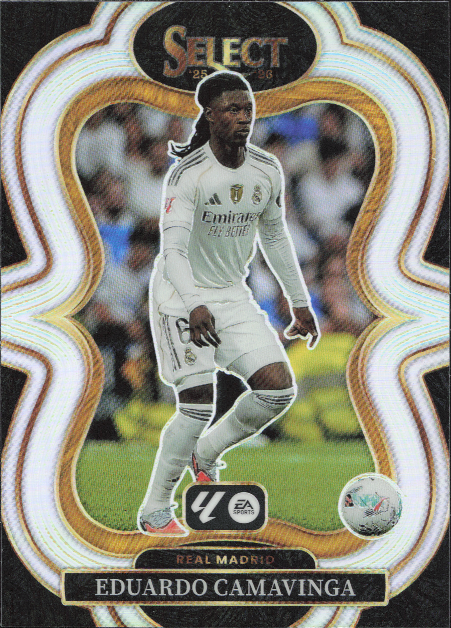 Eduardo Camavinga Silver Prizm Panini Select La Liga