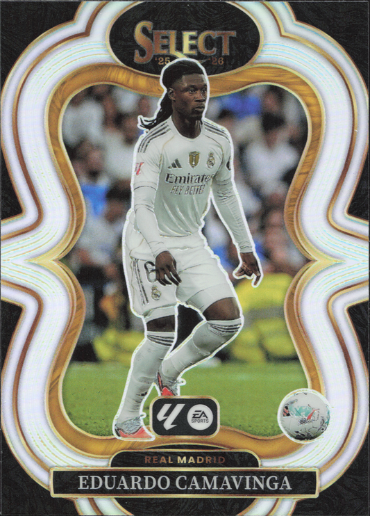 Eduardo Camavinga Silver Prizm Panini Select La Liga