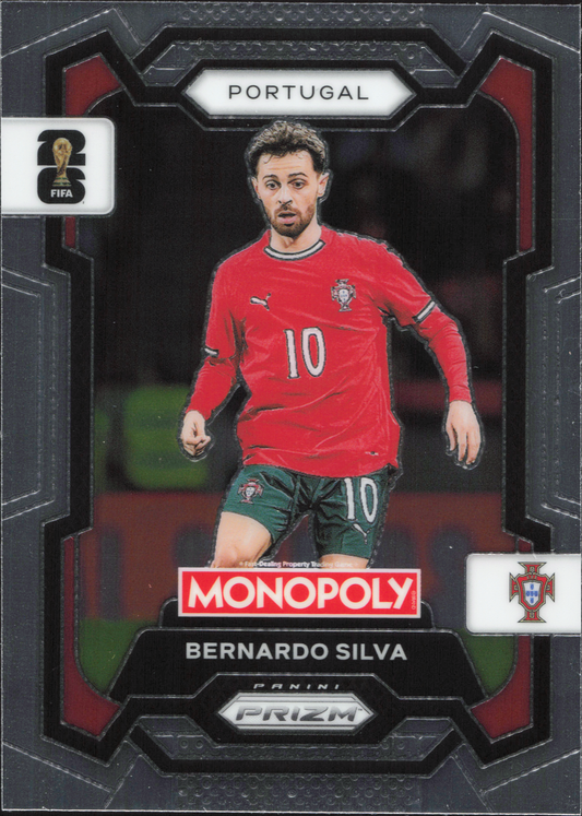 Bernardo Silva Base Panini Prizm Monopoly World Cup