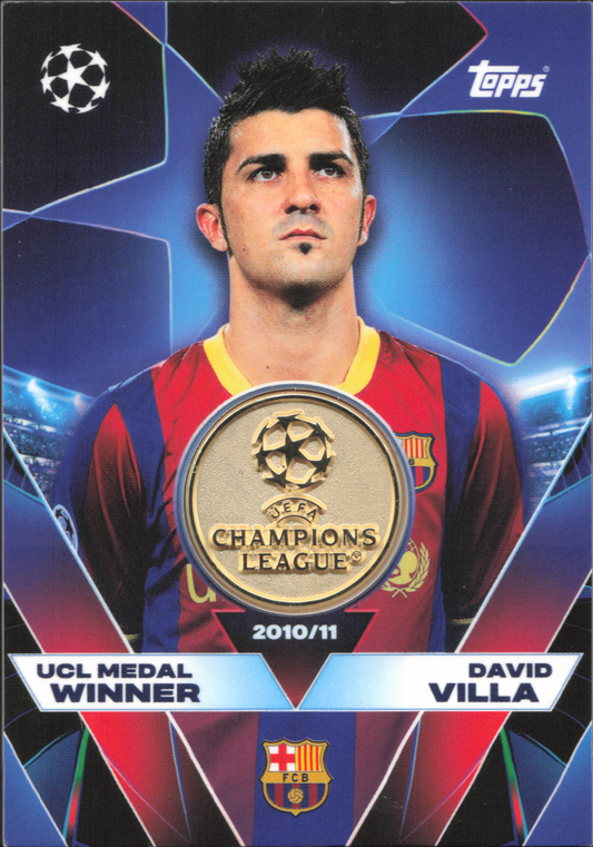 David Villa Medal Winners Relic Topps Match Attax