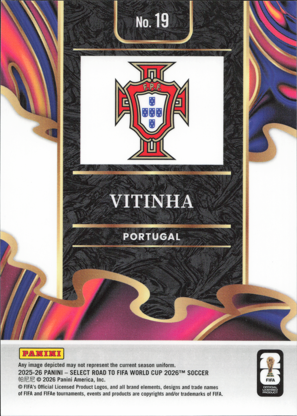 Vitinha Unstoppable Panini Select World Cup