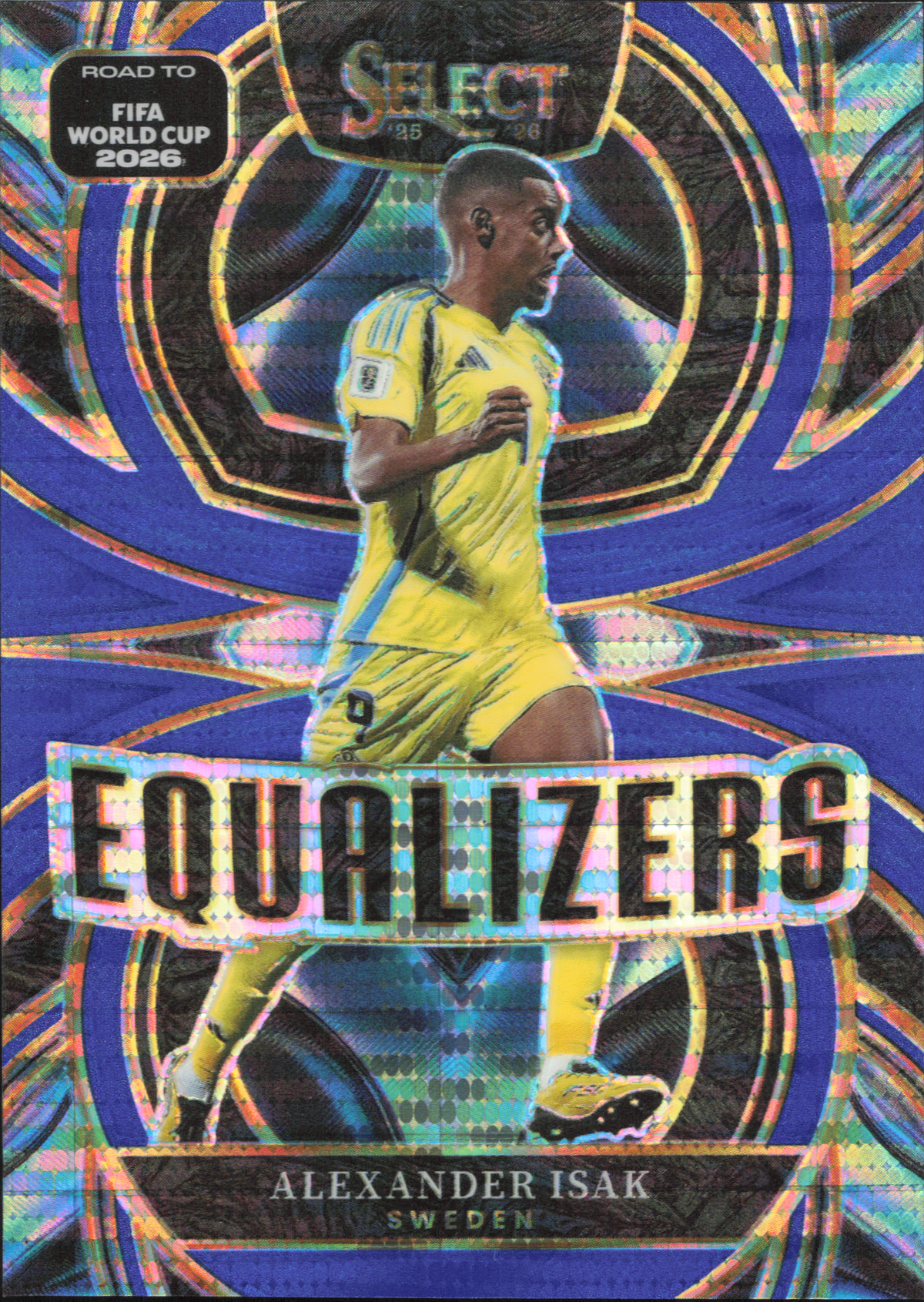 Alexander Isak Equalizers Blue Pulsar Panini Select World Cup