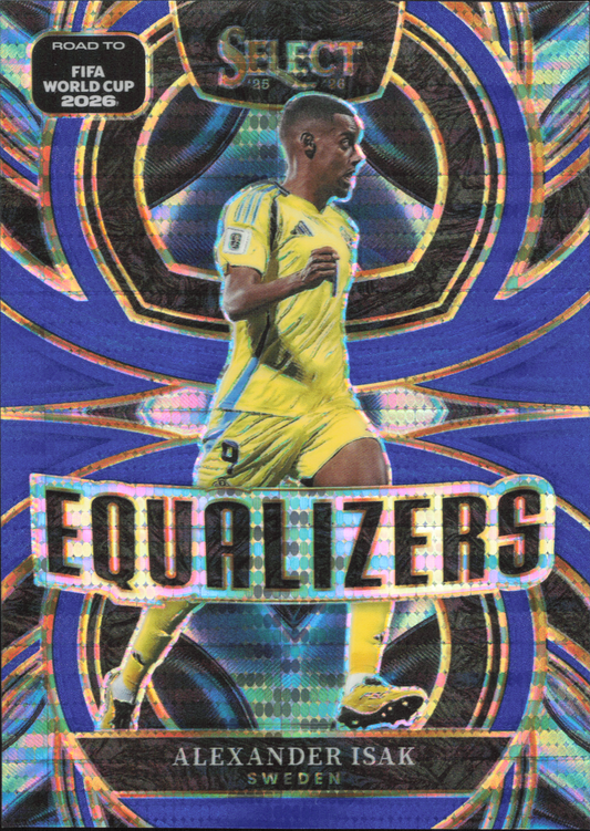 Alexander Isak Equalizers Blue Pulsar Panini Select World Cup