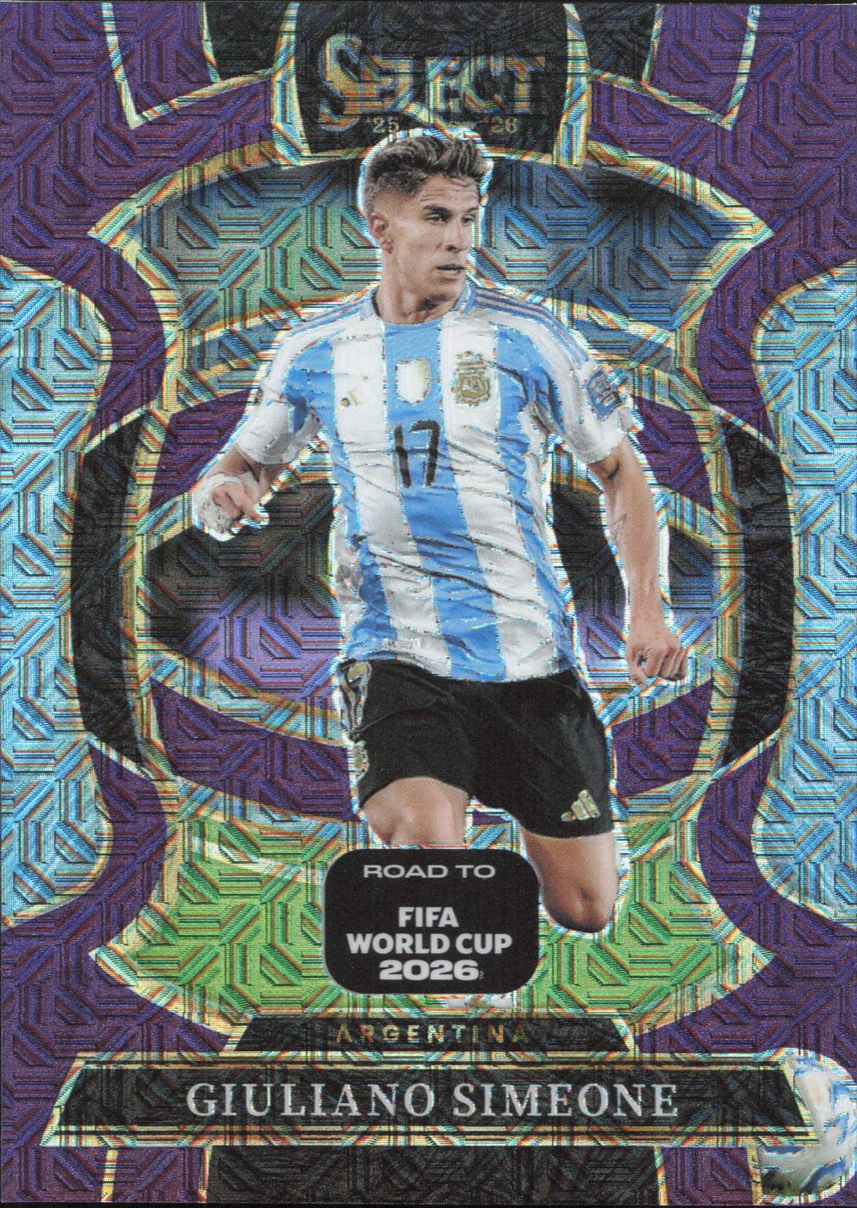 Giuliano Simeone Purple Mojo Panini Select World Cup