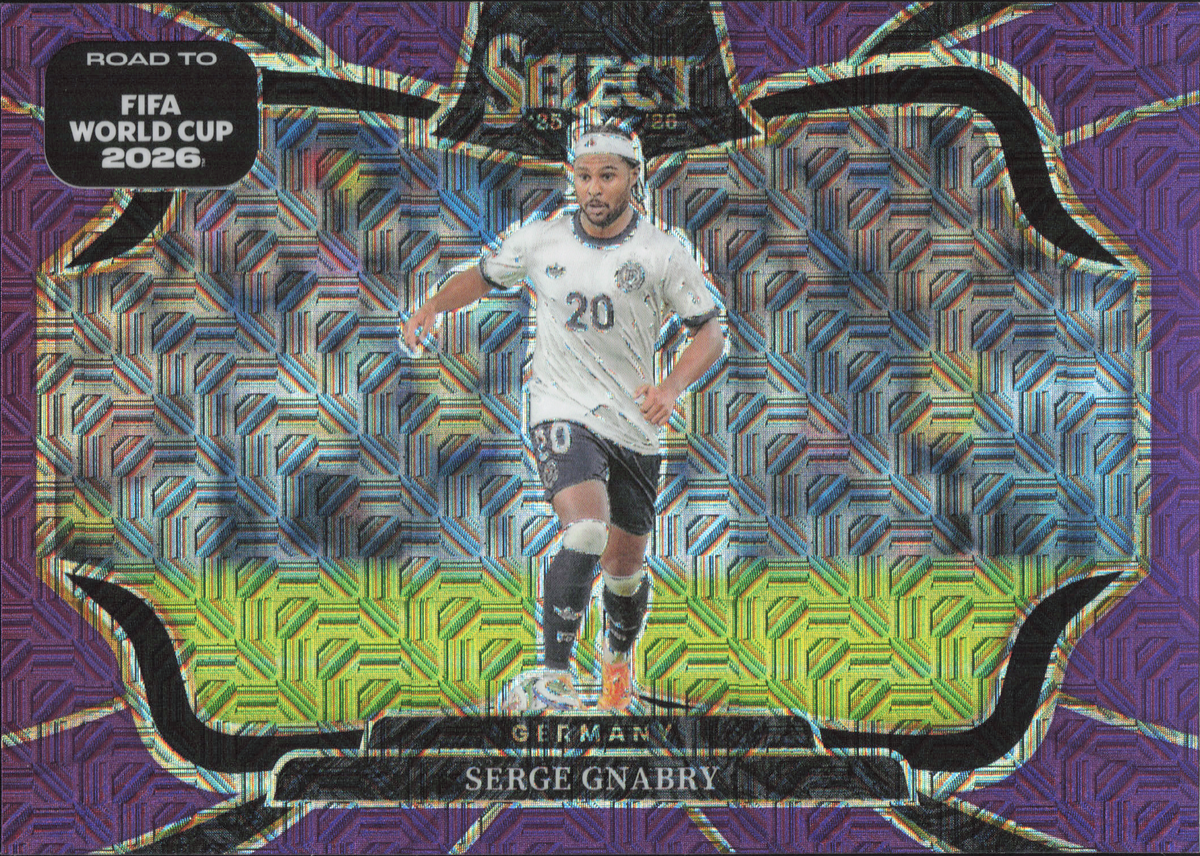 Serge Gnabry Purple Mojo Panini Select World Cup