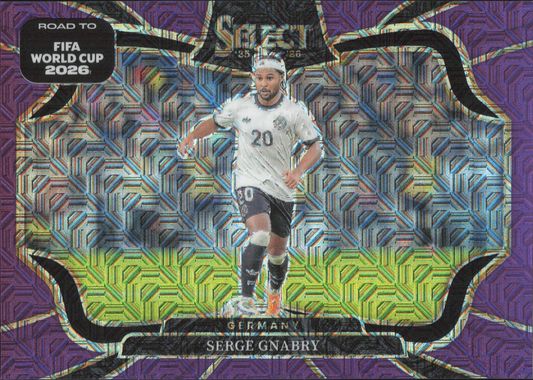 Serge Gnabry Purple Mojo Panini Select World Cup
