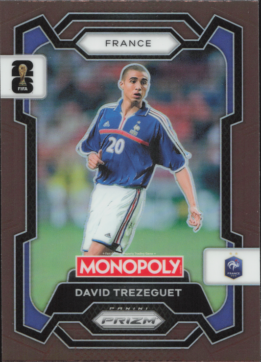 David Trezeguet Numbered /299 Panini Prizm Monopoly World Cup