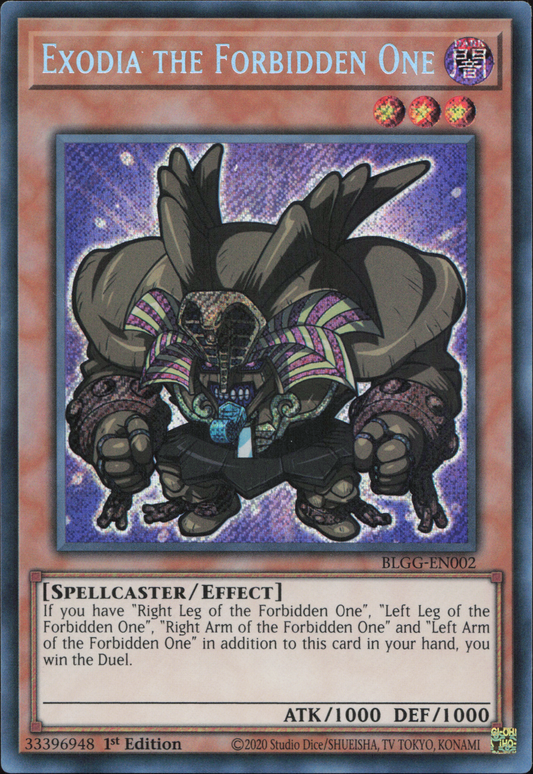 Exodia the Forbidden One (V.1 - Secret Rare)
