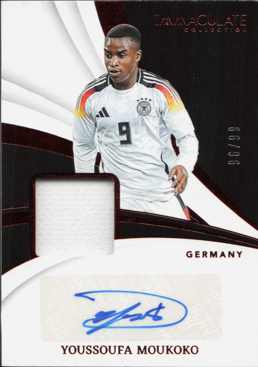 Youssoufa Moukoko Patch Autograph Numbered /99 Panini Immaculate