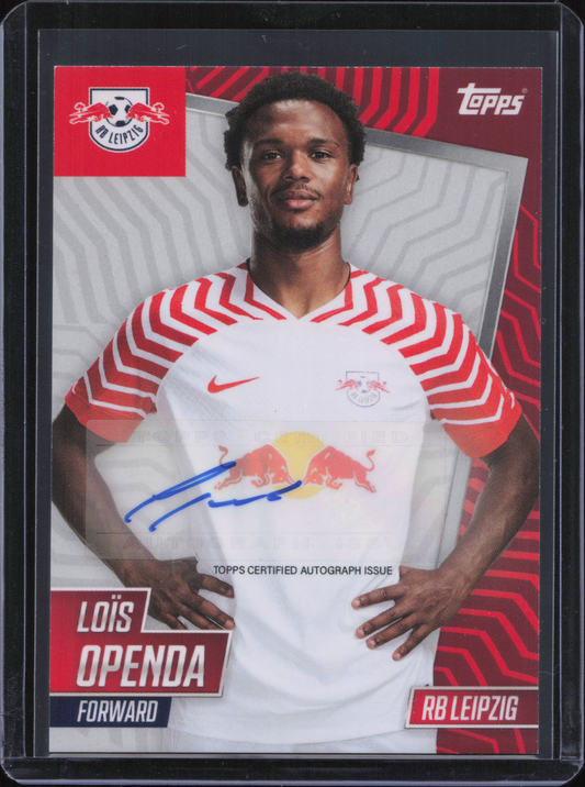 Lois Openda Autograph Topps Leipzig Team Set