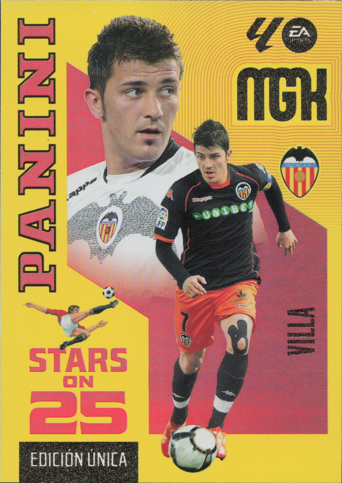 David Villa Stars on 25 Panini MGK La Liga