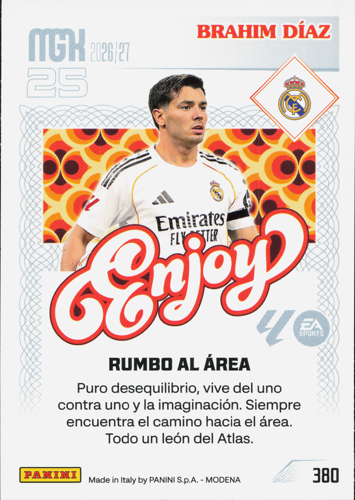 Brahim Diaz Enjoy Panini MGK La Liga