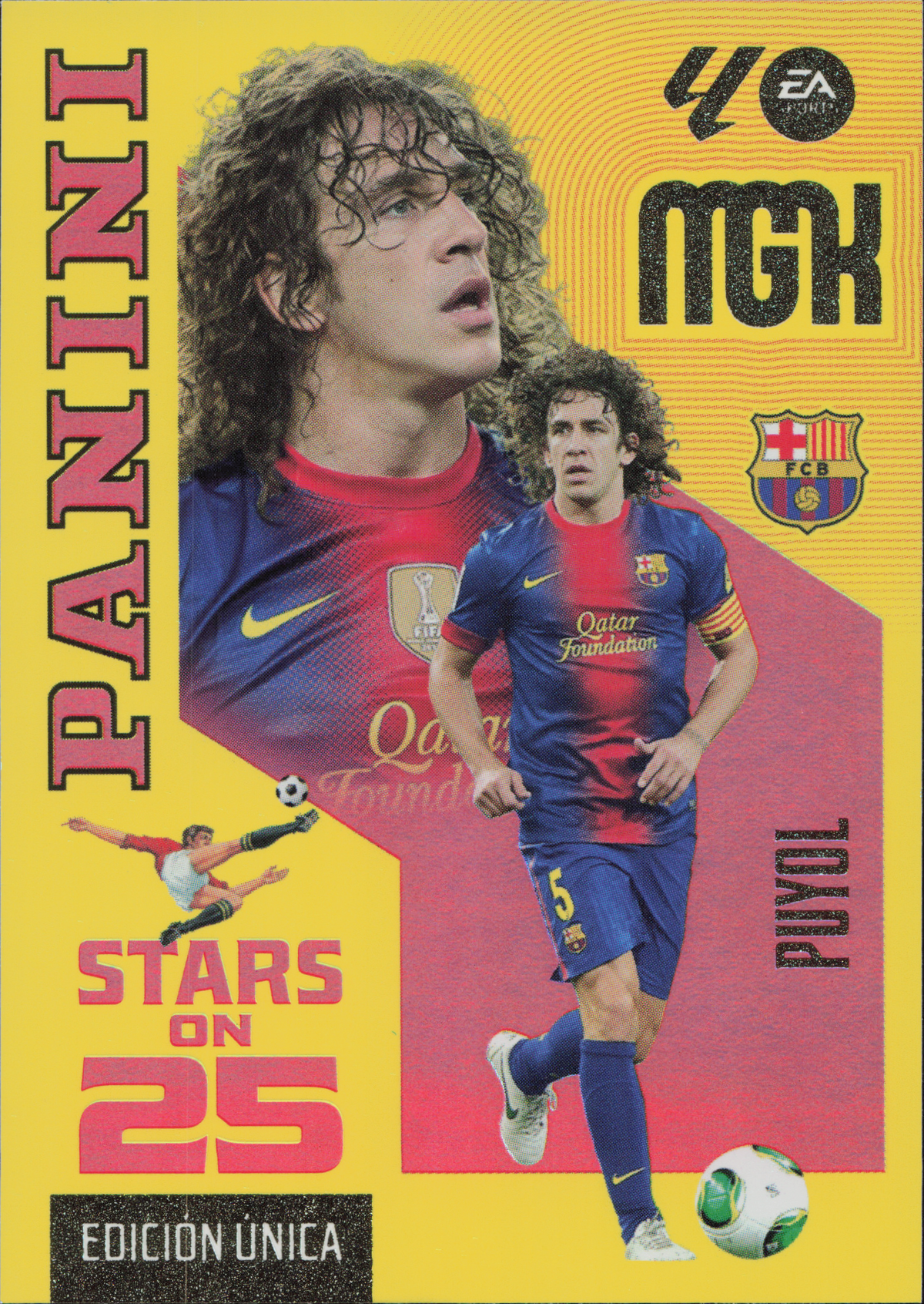 Carles Puyol Stars on 25 Panini MGK La Liga