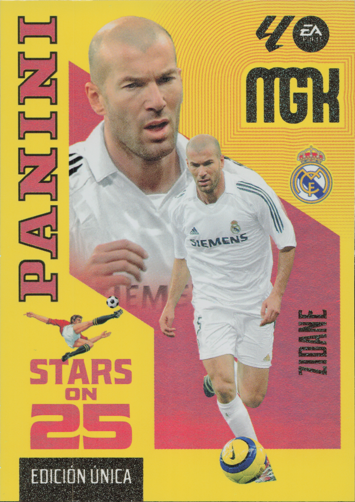 Zinedine Zidane Stars on 25 Panini MGK La Liga