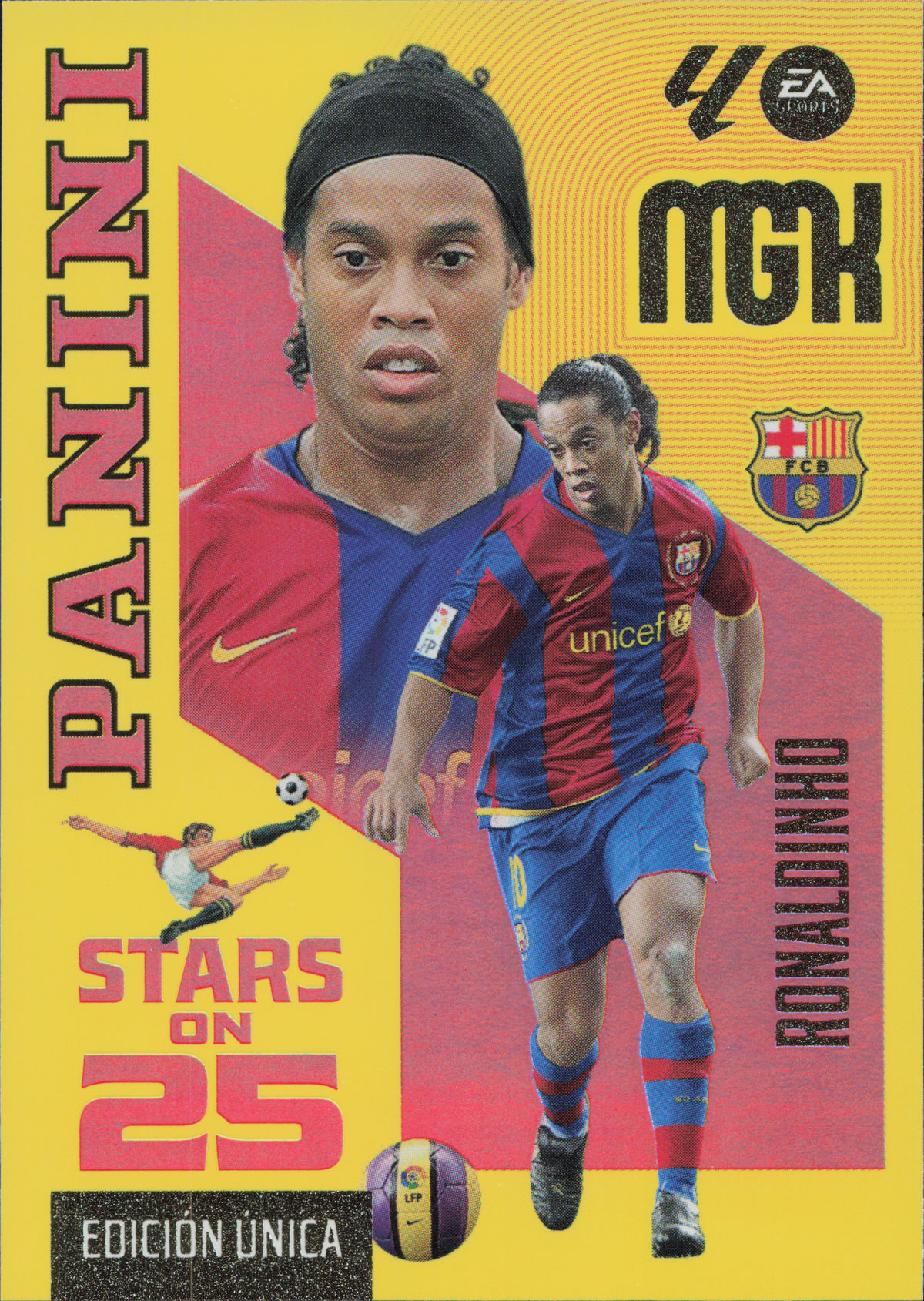Ronaldinho Stars on 25 Panini MGK La Liga