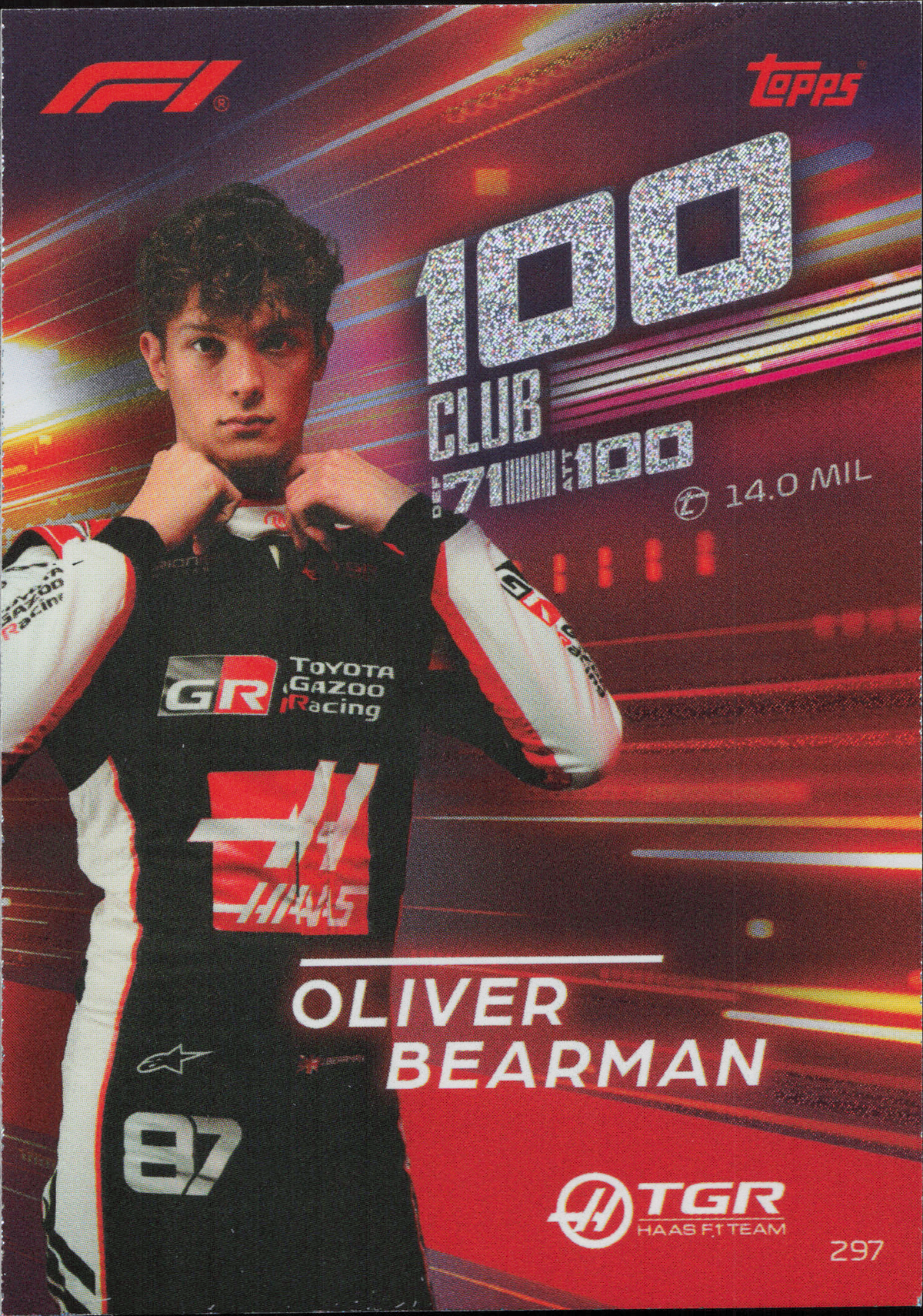 Oliver Bearman 100 Club Topps Turbo Attax