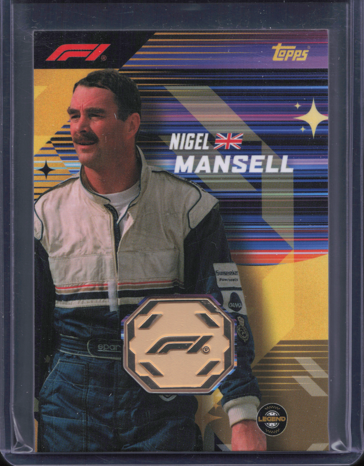 Nigel Mansell Legend Relic Topps Turbo Attax