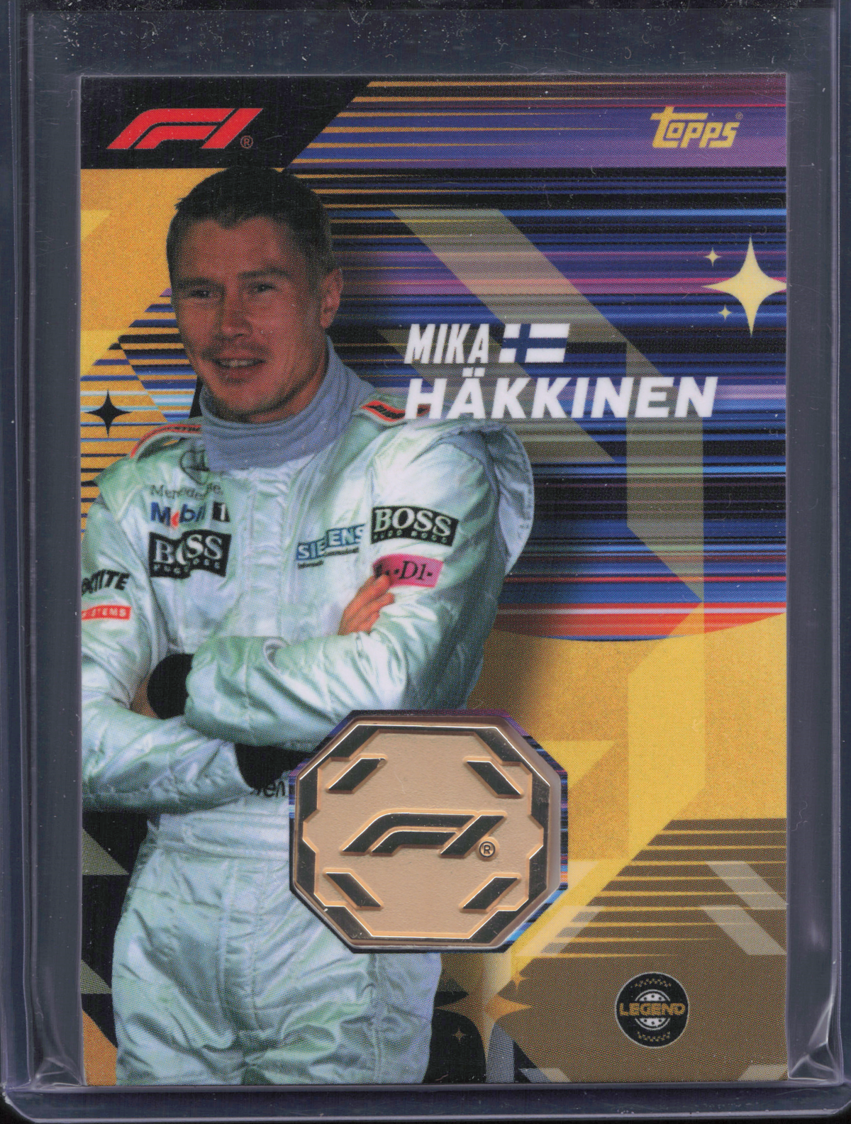 Mika Hakkinen Legend Relic Topps Turbo Attax