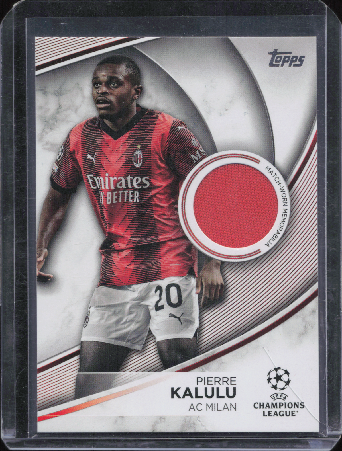 Pierre Kalulu Match-Worn Patch Topps Flagship