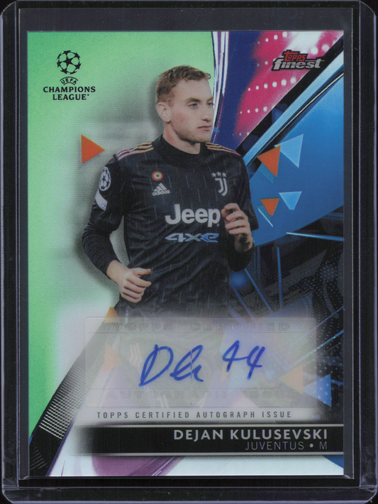 Dejan Kulusevski Autograph Numbered /99 Topps Finest