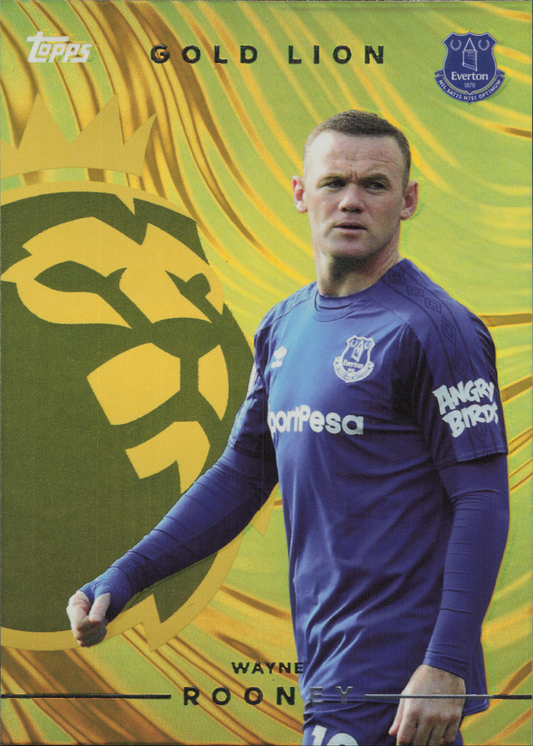 Wayne Rooney Gold Lion Topps Flagship EPL