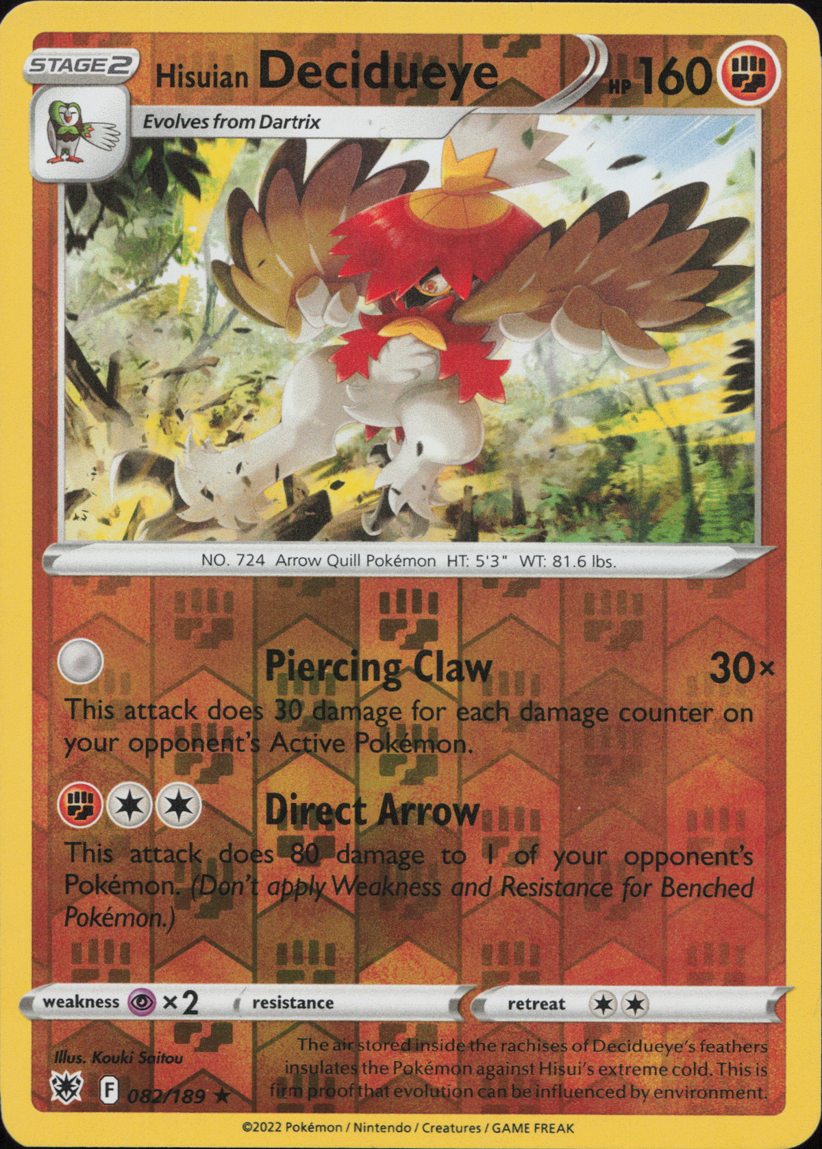 Hisuian Decidueye (ASR 082)