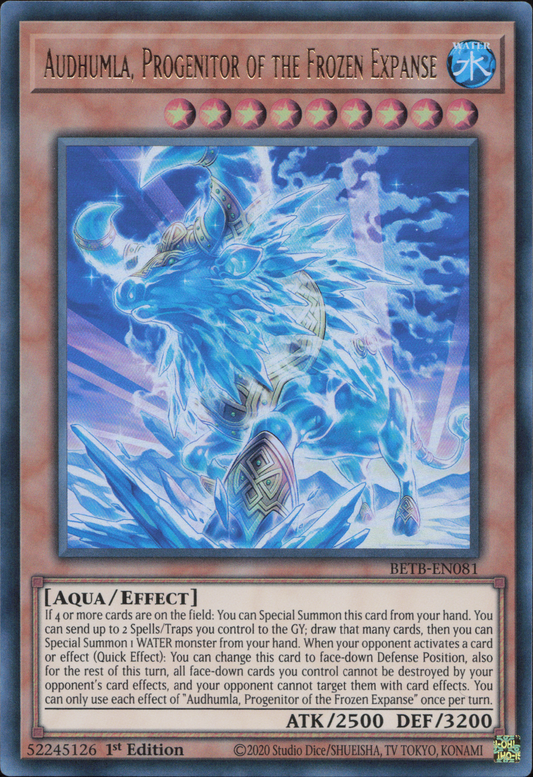 Audhumla, Progenitor of the Frozen Expanse (V.1 - Ultra Rare)