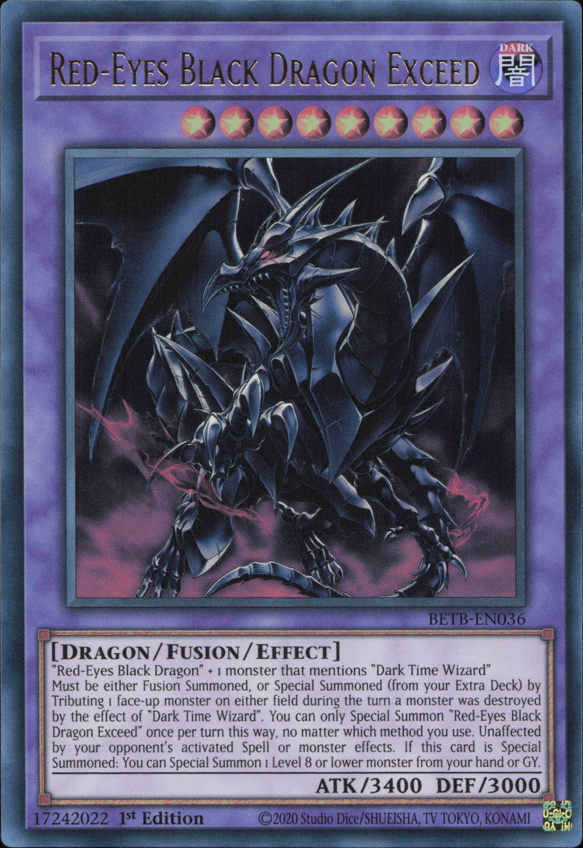 Red-Eyes Black Dragon Exceed (V.1 - Ultra Rare)