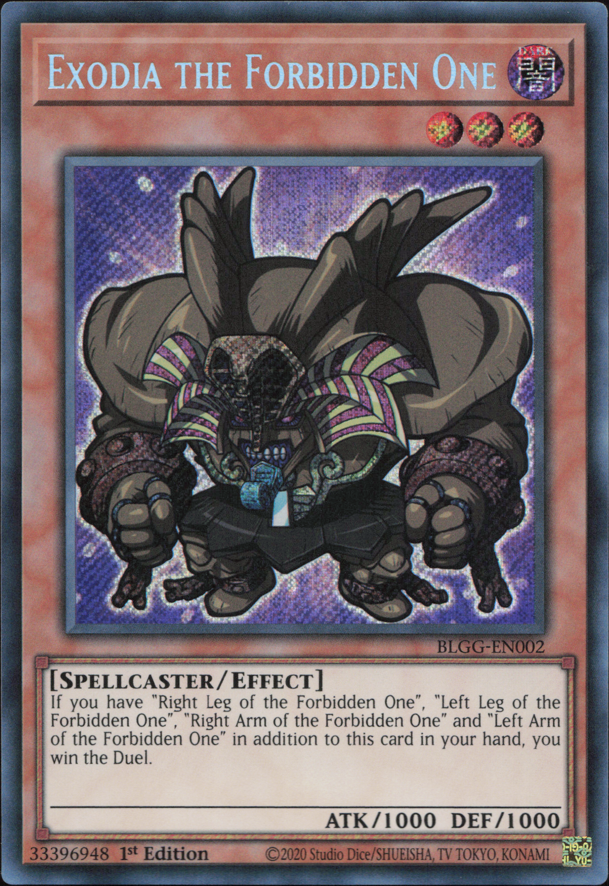 Exodia the Forbidden One (V.1 - Secret Rare)