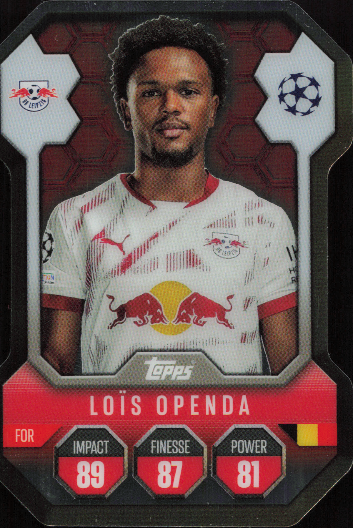 Lois Openda Chrome Shield Topps Match Attax