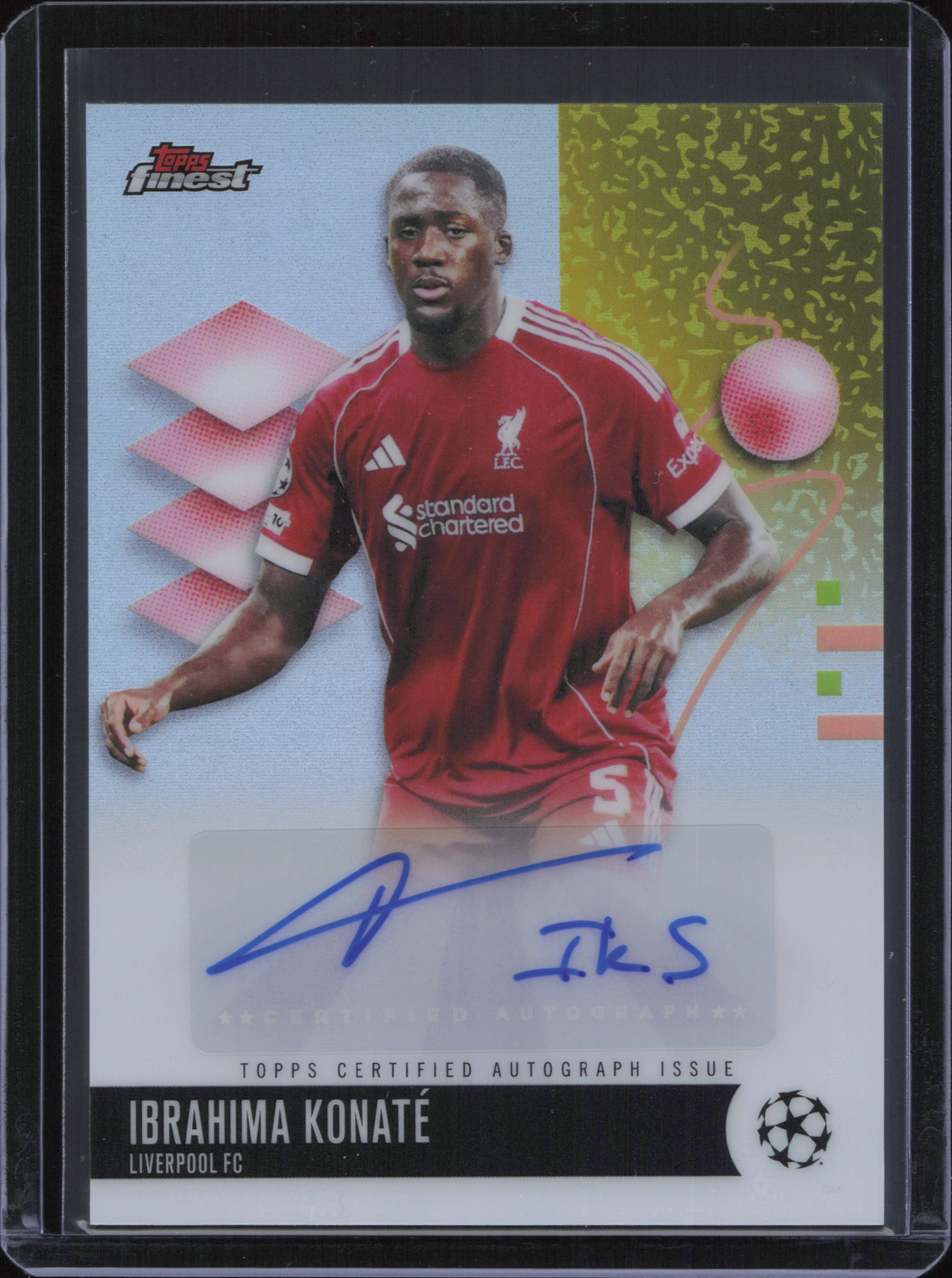 Ibrahima Konate Autograph Topps Finest