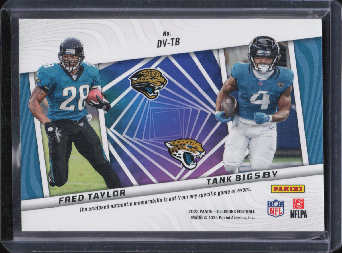 Fred Taylor / Tank Bigsby Patch Numbered /25 Panini Illusions