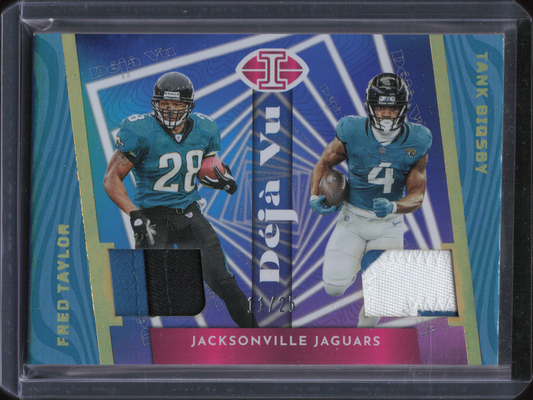 Fred Taylor / Tank Bigsby Patch Numbered /25 Panini Illusions