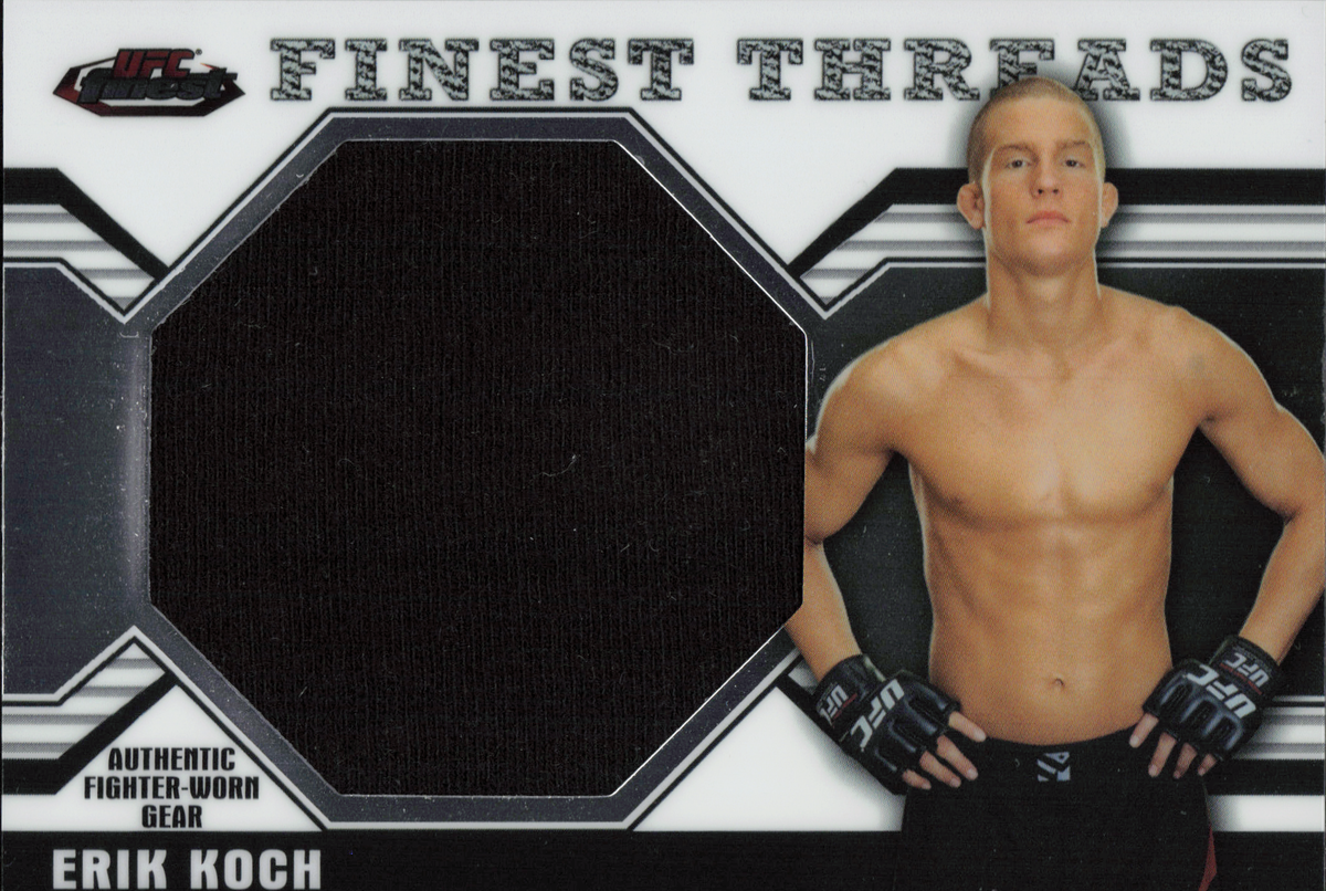 Erik Koch Fighter-Worn Patch Topps Finest UCC
