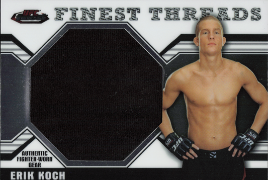 Erik Koch Fighter-Worn Patch Topps Finest UCC