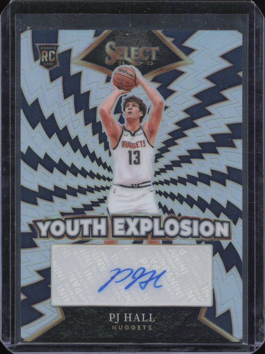 PJ Hall Rookie Autograph Panini Select