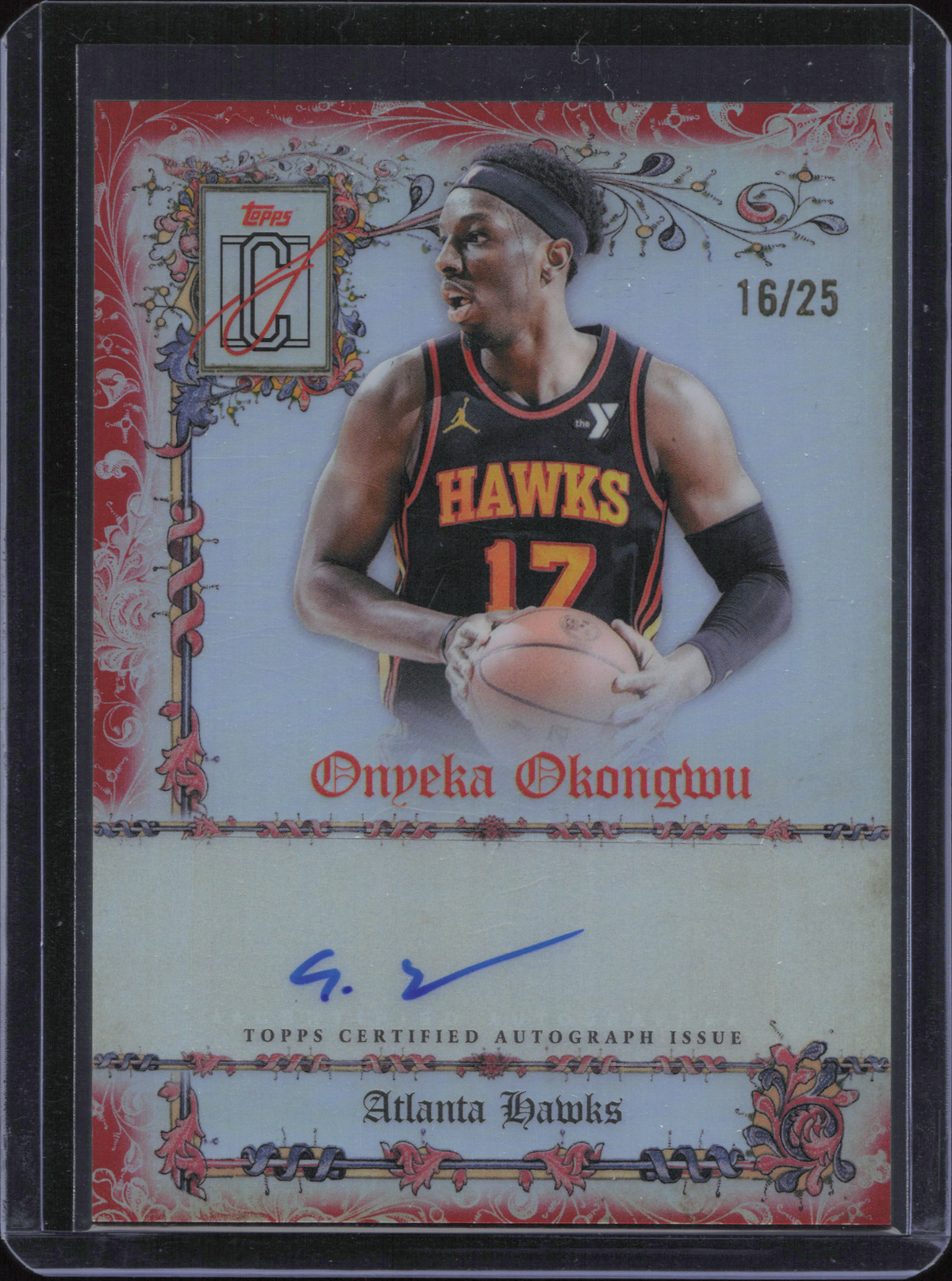 Onyeka Okongwu Autograph Numbered /25 Topps Signature Class