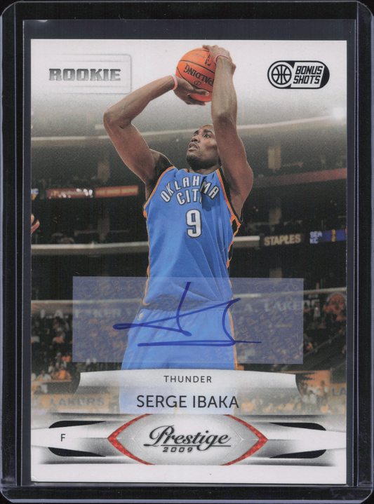 Serge Ibaka Rookie Autograph Numbered /250 Panini Prestige 2009