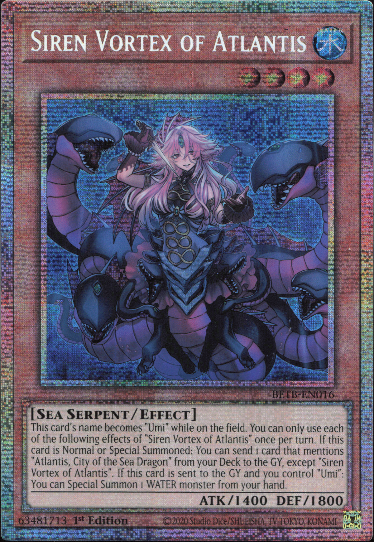 Siren Vortex of Atlantis (V.2 - Starlight Rare)