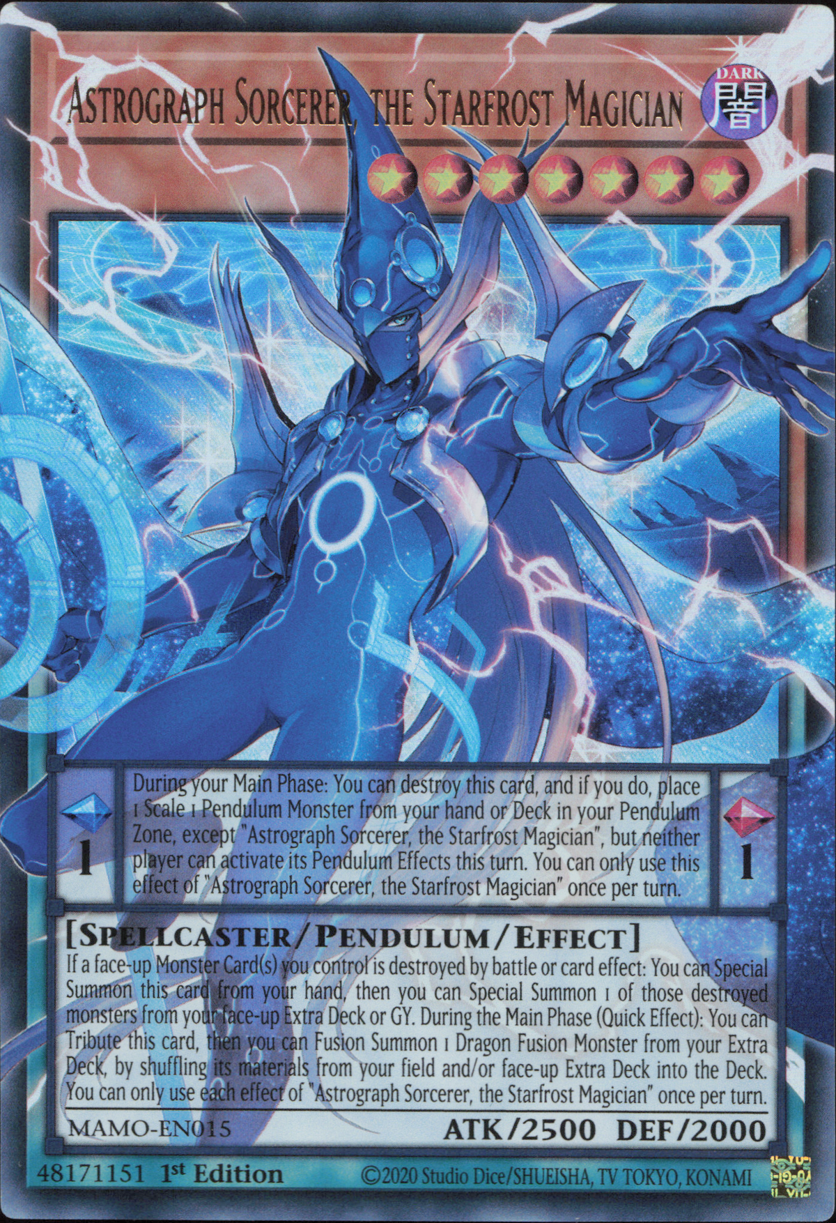 Astrograph Sorcerer, the Starfrost Magician (V.2 - Ultra Rare)