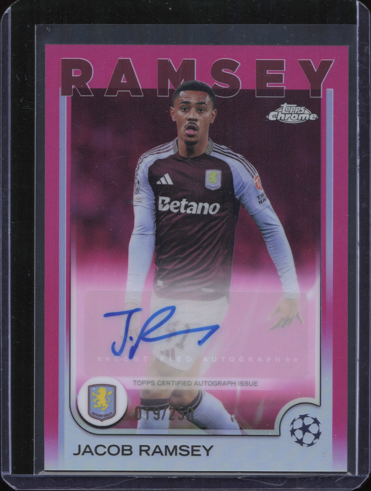Jacob Ramsey Autograph Numbered /250 Topps Chrome UCC