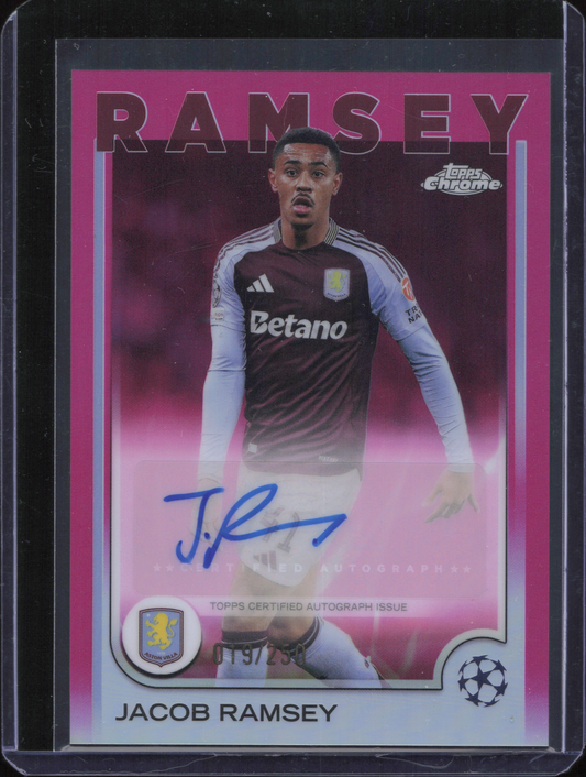 Jacob Ramsey Autograph Numbered /250 Topps Chrome UCC