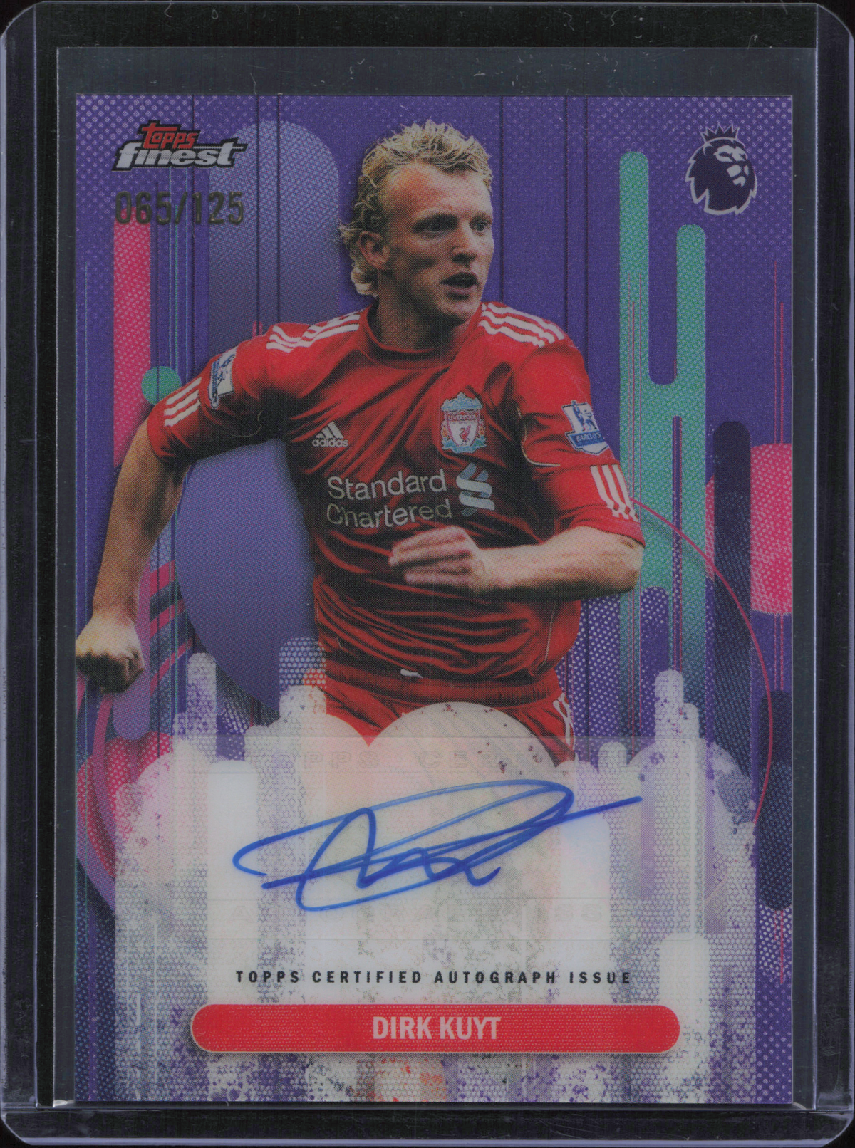 Dirk Kuyt Autograph Numbered /125 Topps Finest
