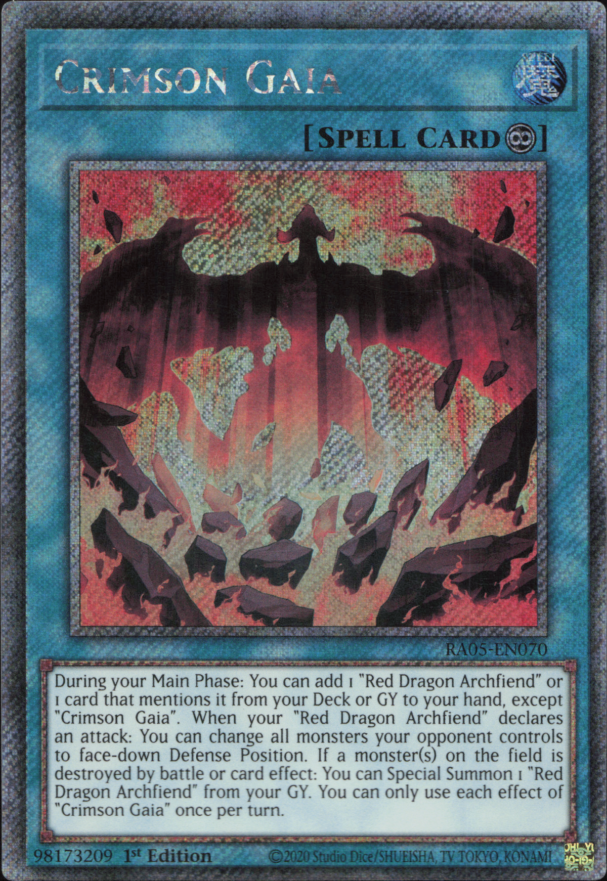 Crimson Gaia (V.4 - Platinum Secret Rare)