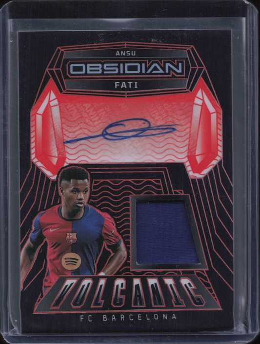 Ansu Fati Patch Autograph Numbered /149 Panini Obsidian